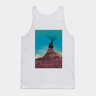 Volcano erupting Tank Top